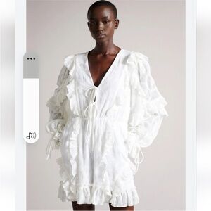 Ted Baker Lussa Lace Playsuit 2 in white